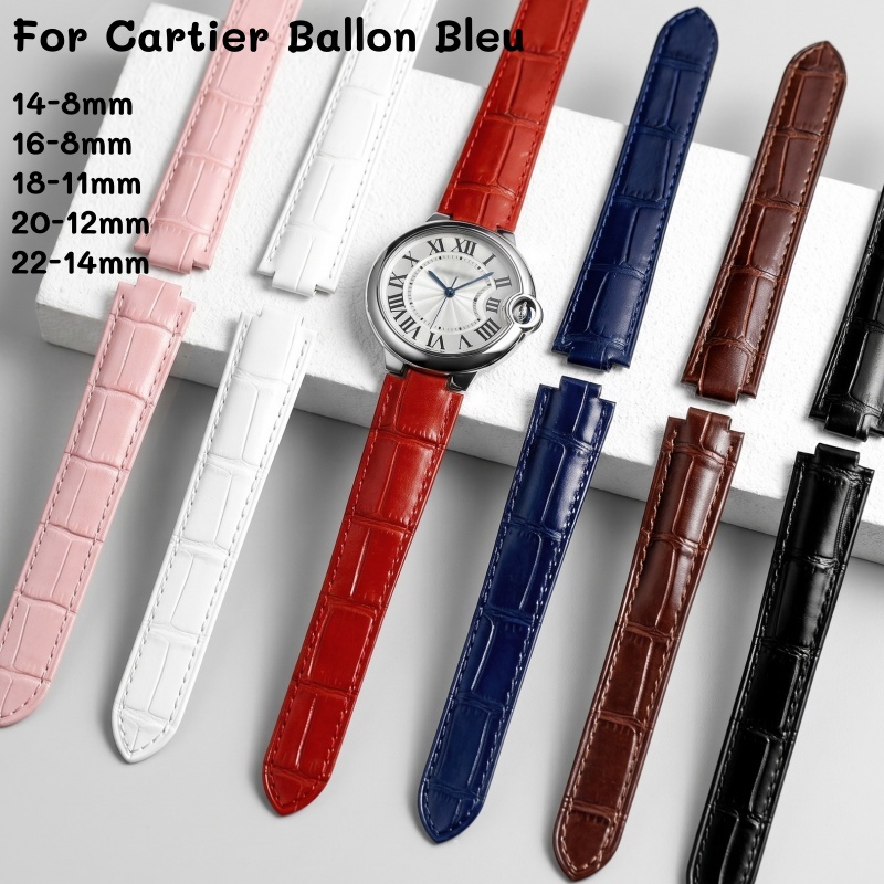 Cartier Watch Tank - 가죽 시계줄 더블 컨벡스 러그핏 까르띠에