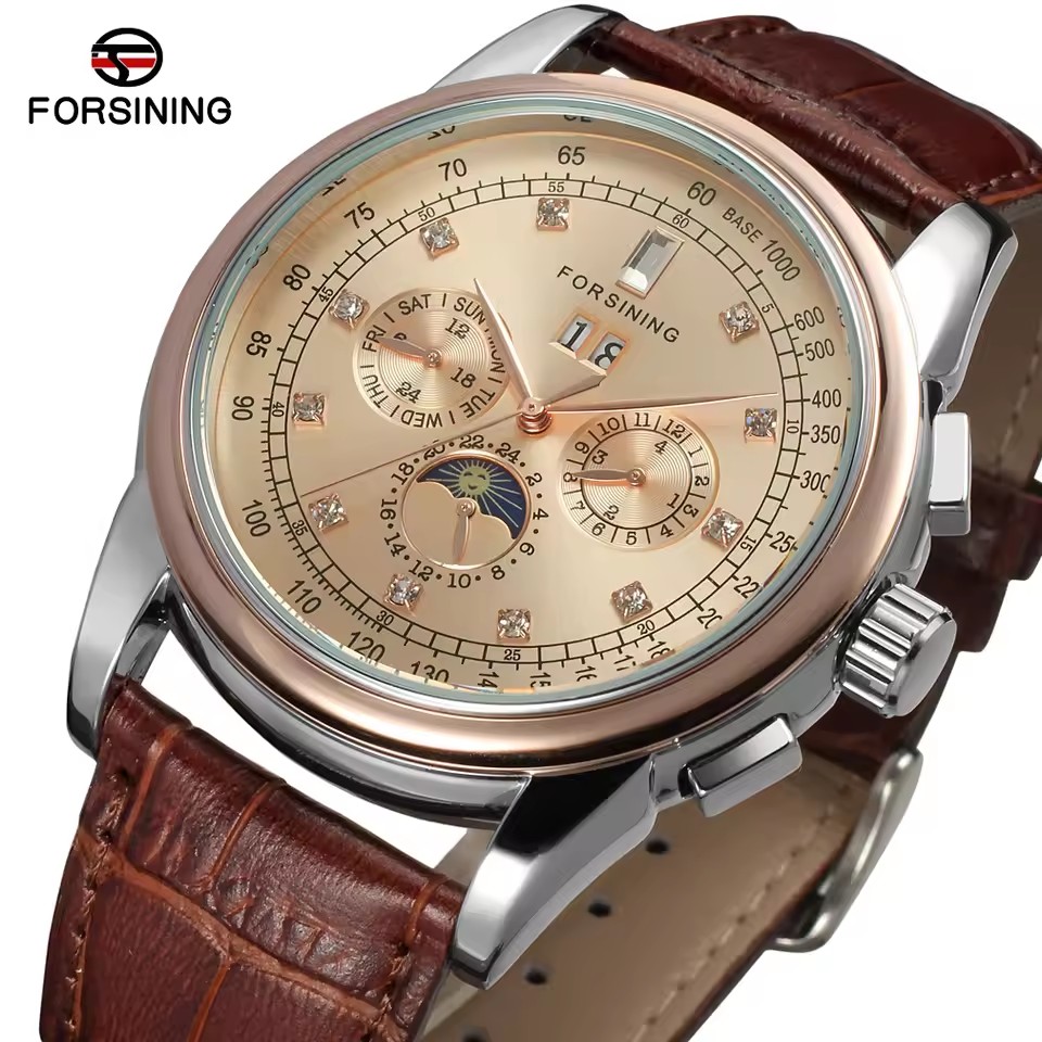 Patek Philippe Watch Aquanaut - FORSINING 복제 다기능 상하이 자동 다이아몬드