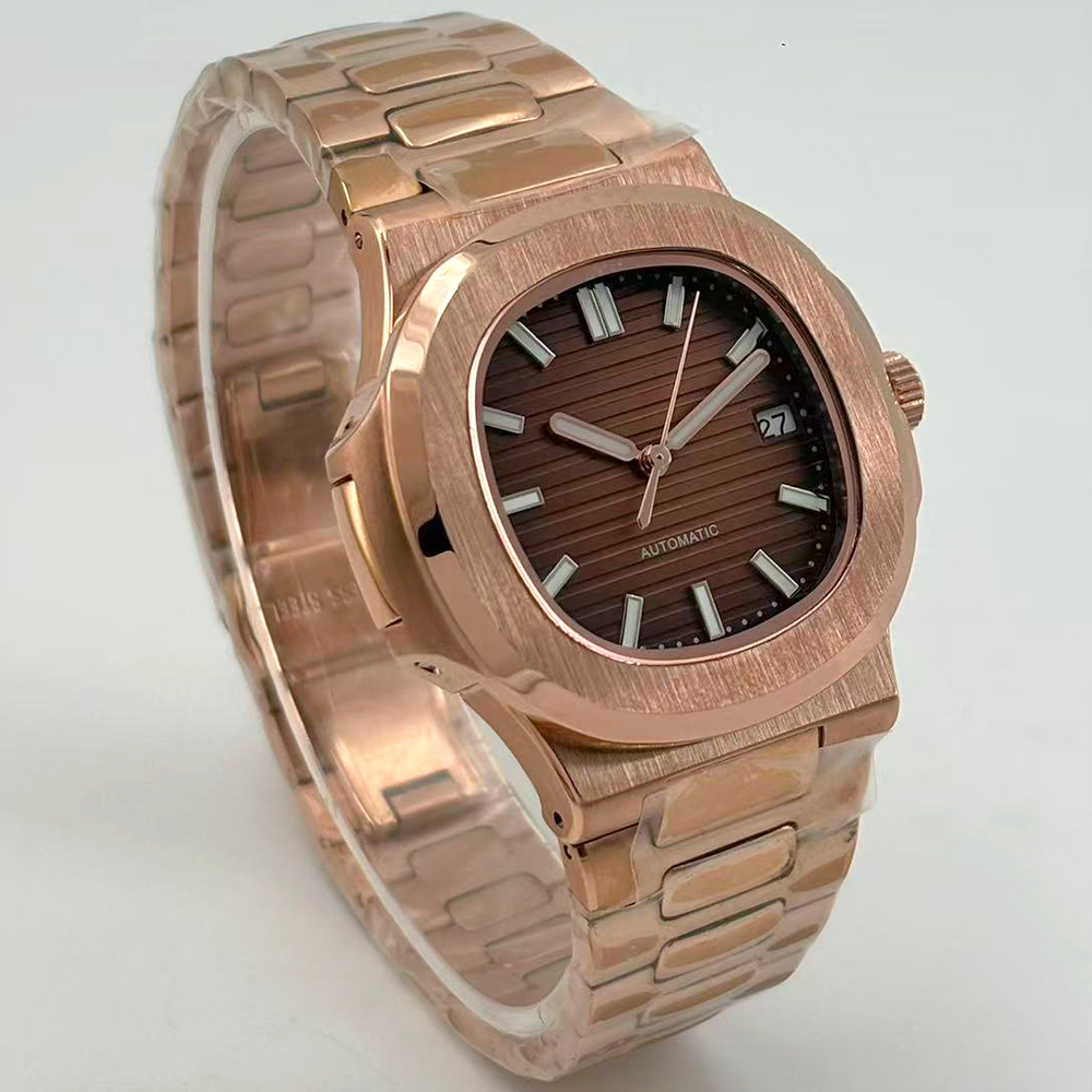 2026년 신모델 남성용 로즈골드 기계식 시계 NH35 - Cartier Watch Santos 리뷰 및 가격